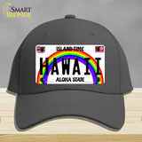 Hawaii Novelty License Plate Hat Cotton / Charcoal