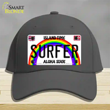 Surfer Hawaii Novelty License Plate Hat Cotton / Charcoal