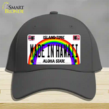 Made In Hawaii Novelty License Plate Hat Cotton / Charcoal