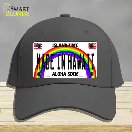 Made In Hawaii Novelty License Plate Hat Cotton / Charcoal