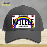 Wailele Hawaii Novelty License Plate Hat Cotton / Charcoal