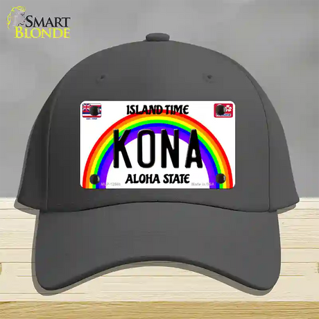 Kona Hawaii Novelty License Plate Hat Cotton / Charcoal