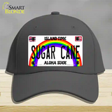 Sugar Cane Hawaii Novelty License Plate Hat Cotton / Charcoal