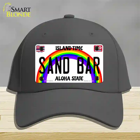 Sand Bar Hawaii Novelty License Plate Hat Cotton / Charcoal