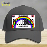 Paddleboard Hawaii Novelty License Plate Hat Cotton / Charcoal