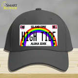 High Tide Hawaii Novelty License Plate Hat Cotton / Charcoal