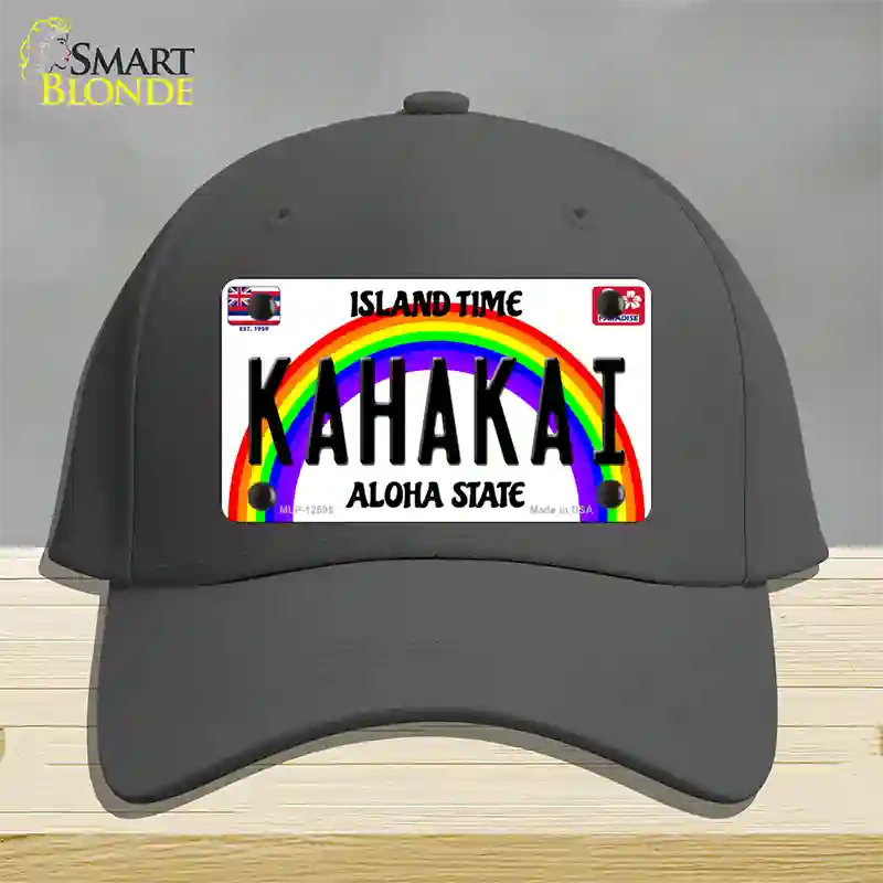 Kahakai Hawaii Novelty License Plate Hat Cotton / Charcoal