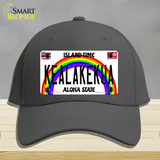 Kealakekua Hawaii Novelty License Plate Hat Cotton / Charcoal