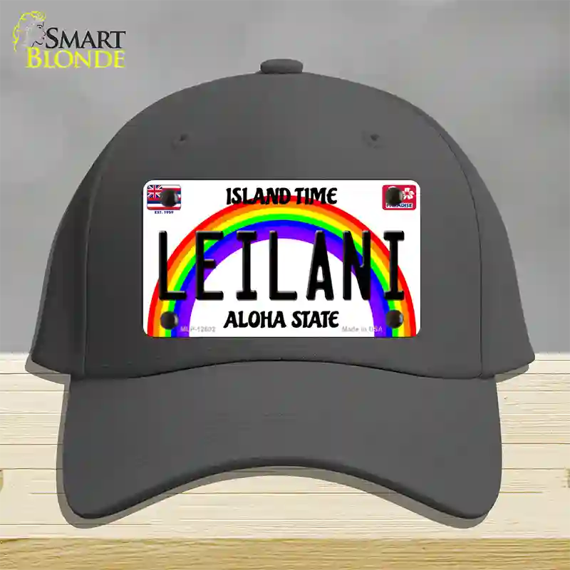 Leilani Hawaii Novelty License Plate Hat Cotton / Charcoal