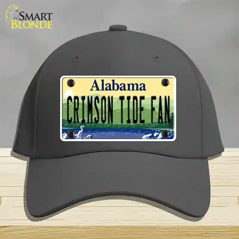 Crimson Tide Fan Novelty License Plate Hat Cotton / Charcoal