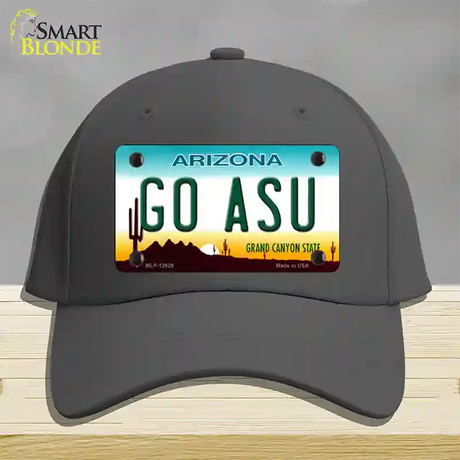 Go Arizona State Novelty License Plate Hat Cotton / Charcoal