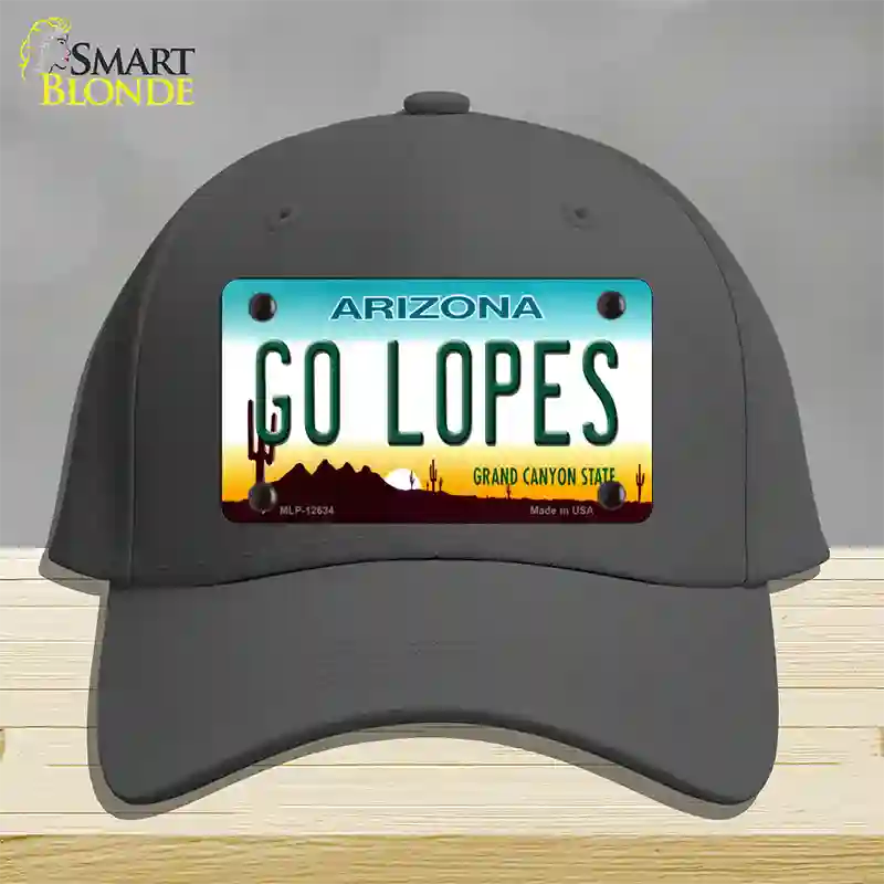 Go Lopes Novelty License Plate Hat Cotton / Charcoal