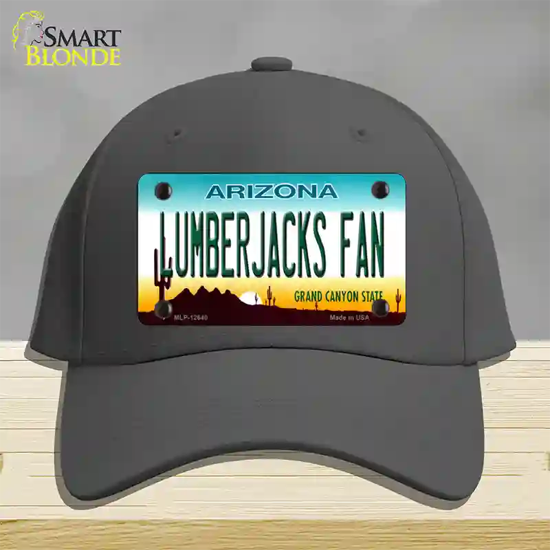 Lumberjacks Fan Novelty License Plate Hat Cotton / Charcoal