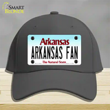 Arkansas Fan Novelty License Plate Hat Cotton / Charcoal