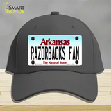 Razorbacks Fan Novelty License Plate Hat Cotton / Charcoal