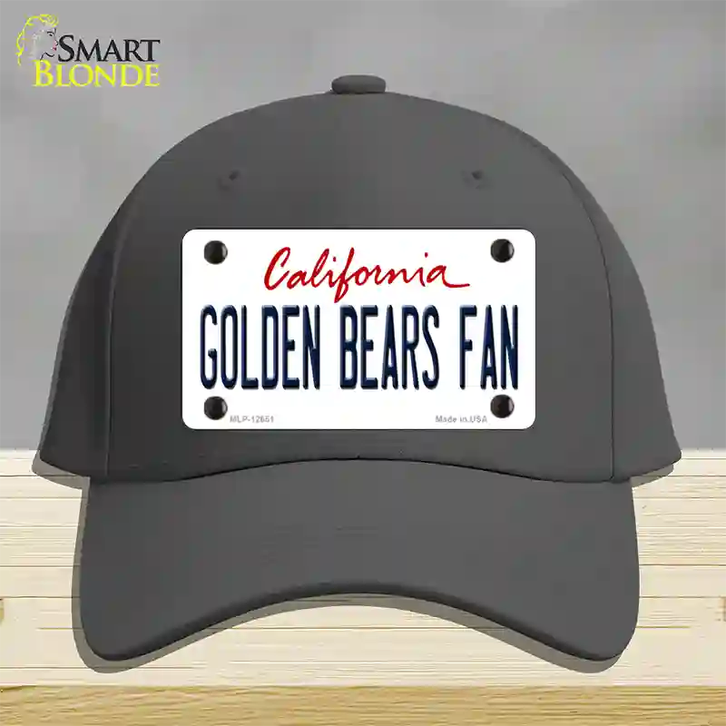 Golden Bears Fan Novelty License Plate Hat Cotton / Charcoal