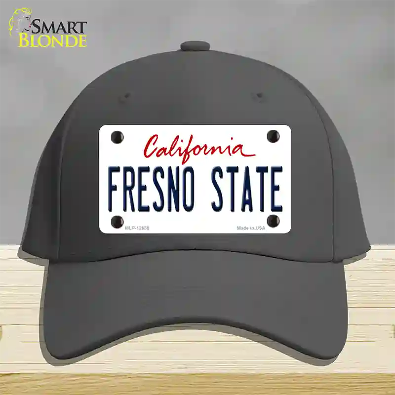 Fresno State Novelty License Plate Hat Cotton / Charcoal