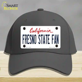 Fresno State Fan Novelty License Plate Hat Cotton / Charcoal