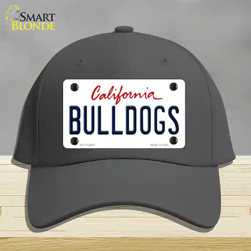 Bulldogs Novelty License Plate Hat Cotton / Charcoal