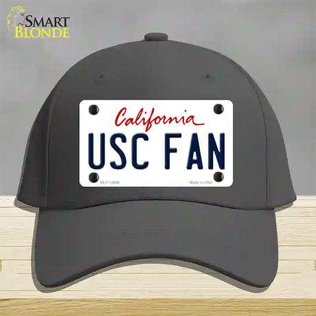 USC Fan Novelty License Plate Hat Cotton / Charcoal