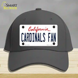 Cardinals Fan Novelty License Plate Hat Cotton / Charcoal