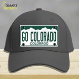 Go Colorado Novelty License Plate Hat Cotton / Charcoal