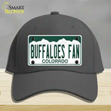 Buffaloes Fan Novelty License Plate Hat Cotton / Charcoal