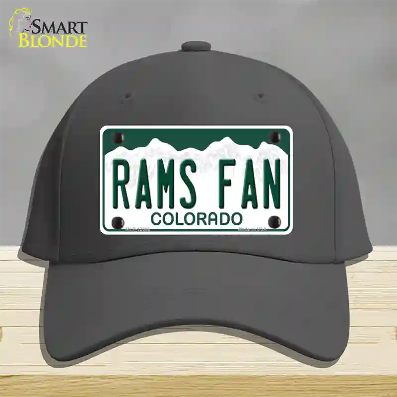 Rams Fan Novelty License Plate Hat Cotton / Charcoal