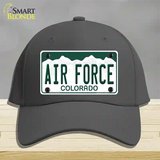 Air Force Novelty License Plate Hat Cotton / Charcoal