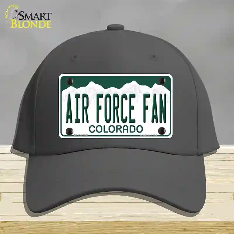 Air Force Fan Novelty License Plate Hat Cotton / Charcoal