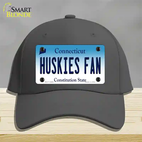 Huskies Fan Novelty License Plate Hat Cotton / Charcoal