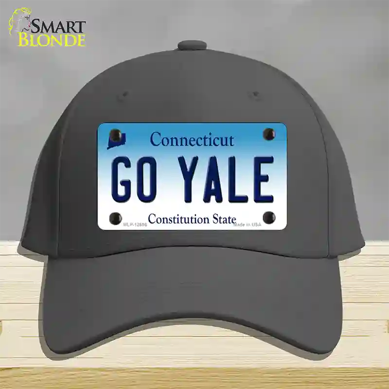 Go Yale Novelty License Plate Hat Cotton / Charcoal