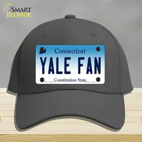 Yale Fan Novelty License Plate Hat Cotton / Charcoal