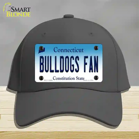 Bulldogs Fan Connecticut Novelty License Plate Hat Cotton / Charcoal