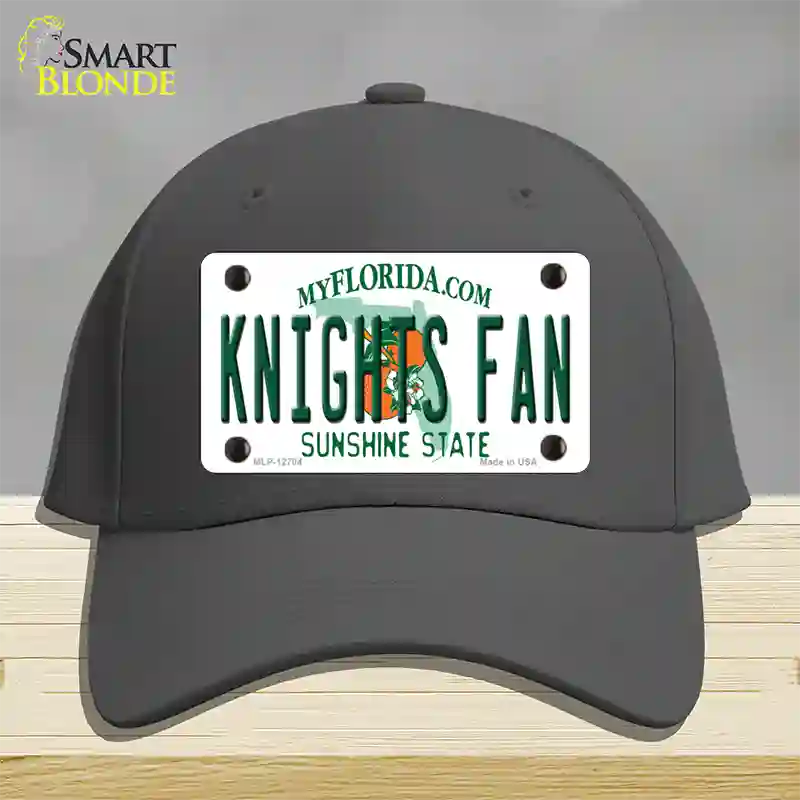 Knights Fan Novelty License Plate Hat Cotton / Charcoal