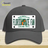 Florida State Fan Novelty License Plate Hat Cotton / Charcoal