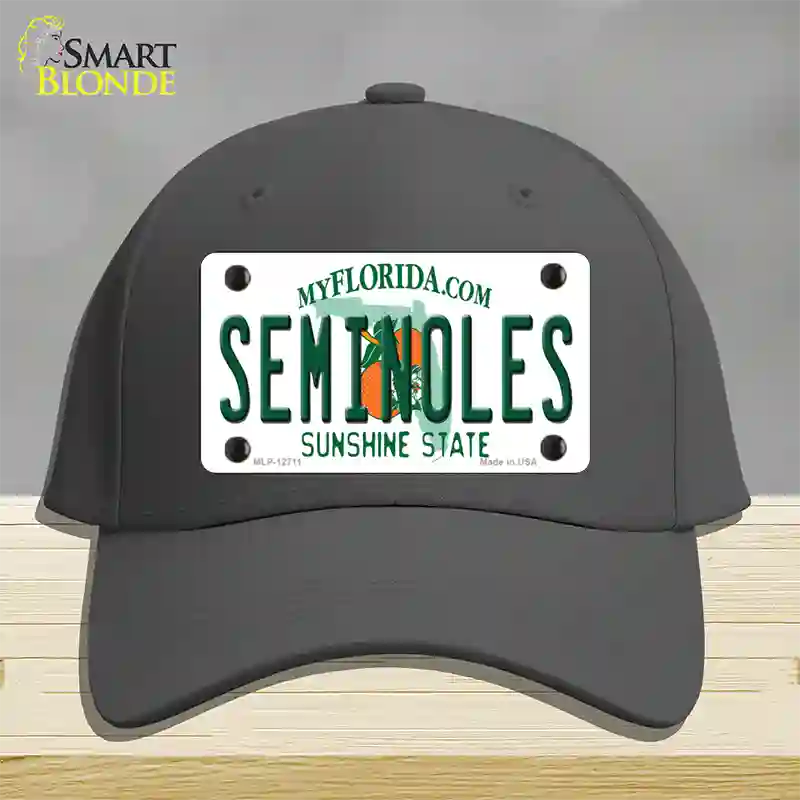 Seminoles Novelty License Plate Hat Cotton / Charcoal