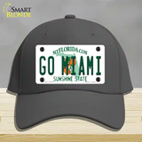 Go Miami Novelty License Plate Hat Cotton / Charcoal