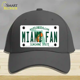 Miami Fan Novelty License Plate Hat Cotton / Charcoal