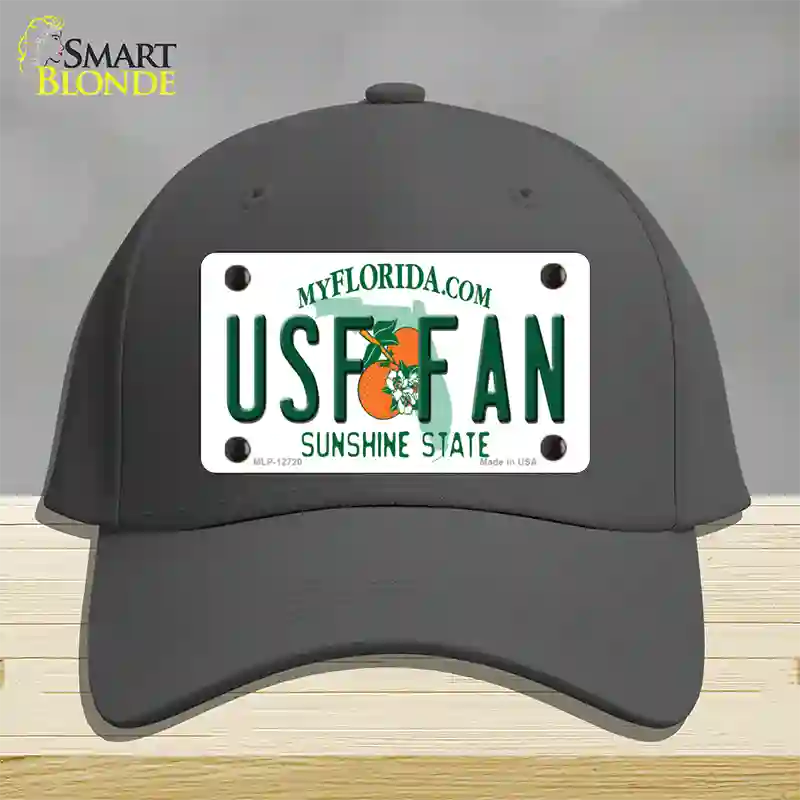 USF Fan Novelty License Plate Hat Cotton / Charcoal