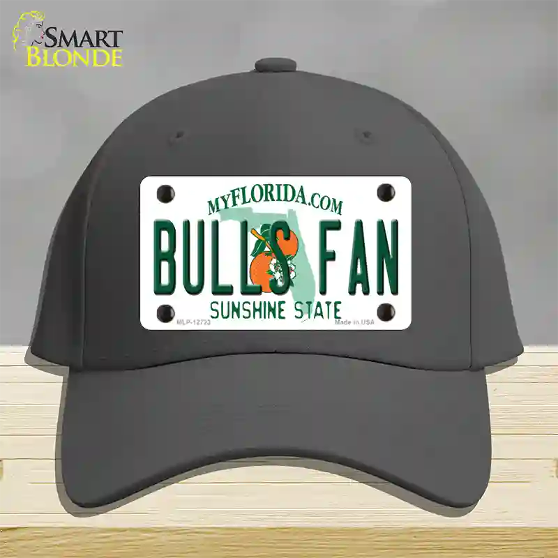 Bulls Fan Novelty License Plate Hat Cotton / Charcoal