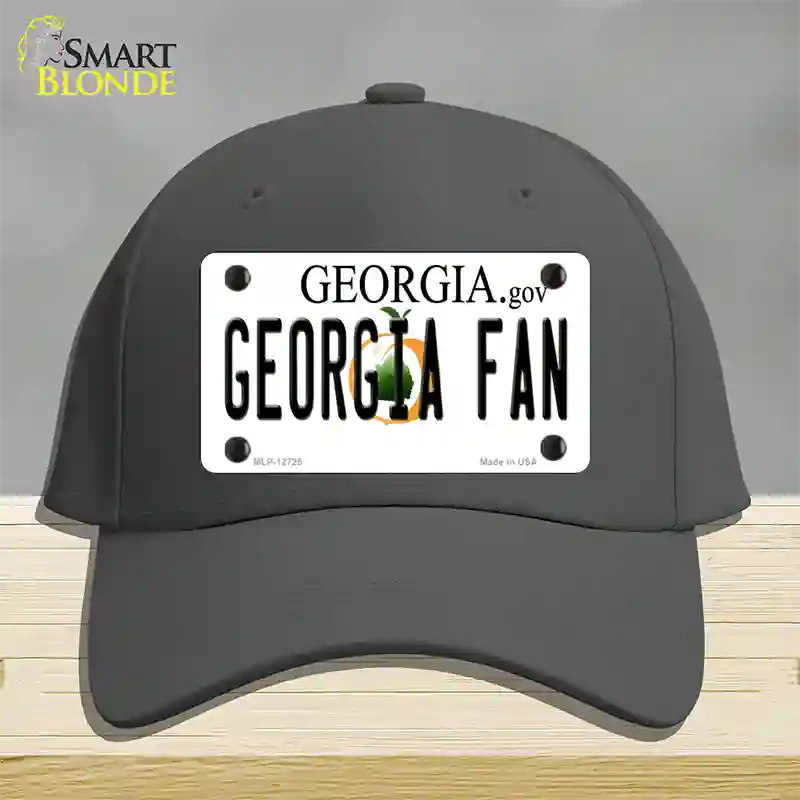 Georgia Fan Novelty License Plate Hat Cotton / Charcoal