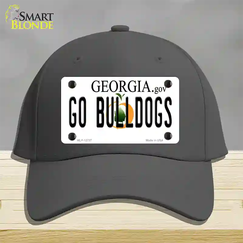 Go Bulldogs Georgia Novelty License Plate Hat Cotton / Charcoal