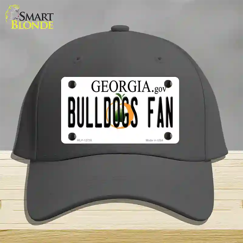 Bulldogs Fan Georgia Novelty License Plate Hat Cotton / Charcoal