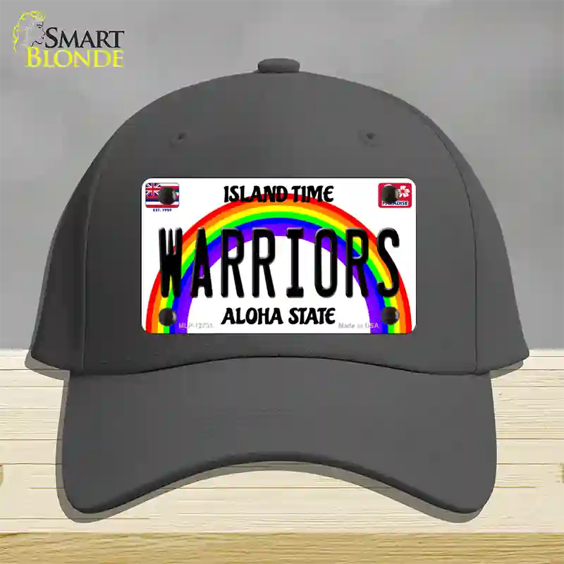 Warriors Novelty License Plate Hat Cotton / Charcoal