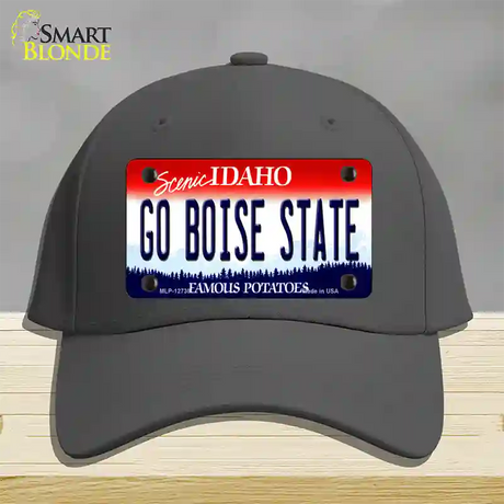 Go Boise State Novelty License Plate Hat Cotton / Charcoal