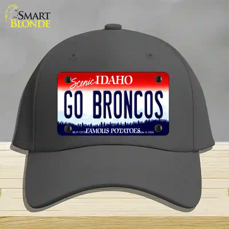 Go Broncos Novelty License Plate Hat Cotton / Charcoal