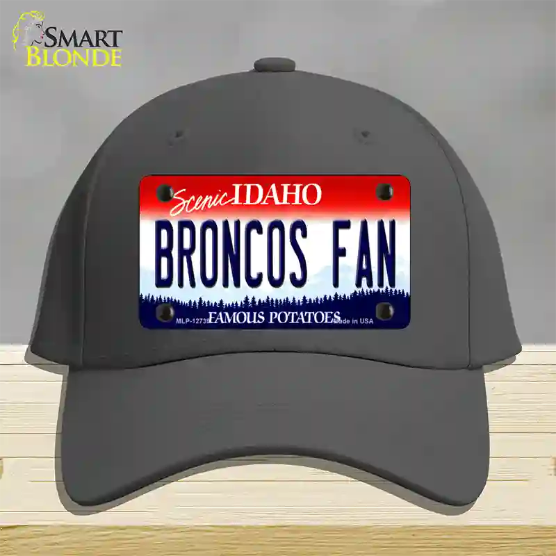 Broncos Fan Novelty License Plate Hat Cotton / Charcoal