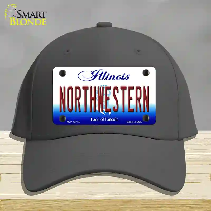 Northwestern Novelty License Plate Hat Cotton / Charcoal