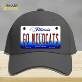 Go Wildcats Illinois Novelty License Plate Hat Cotton / Charcoal